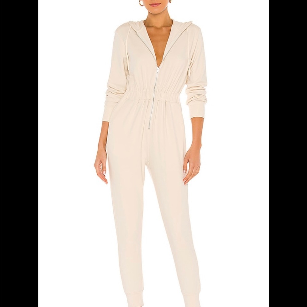 WeWoreWhat Leisure Suit Ivory Onesie Jumpsuit Size Small